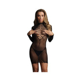 Long Sleeve Fishnet Dress